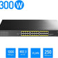 Cudy 24 Gigabit Ethernet Unmanaged PoE+ Switch, 300W, 24 * 100/1000Mbps PoE+ Ports, 2 Gigabit SFP, CCTV / VLAN Mode, 19-inch Rackmount, 802.3af/at, GS1028PS2
