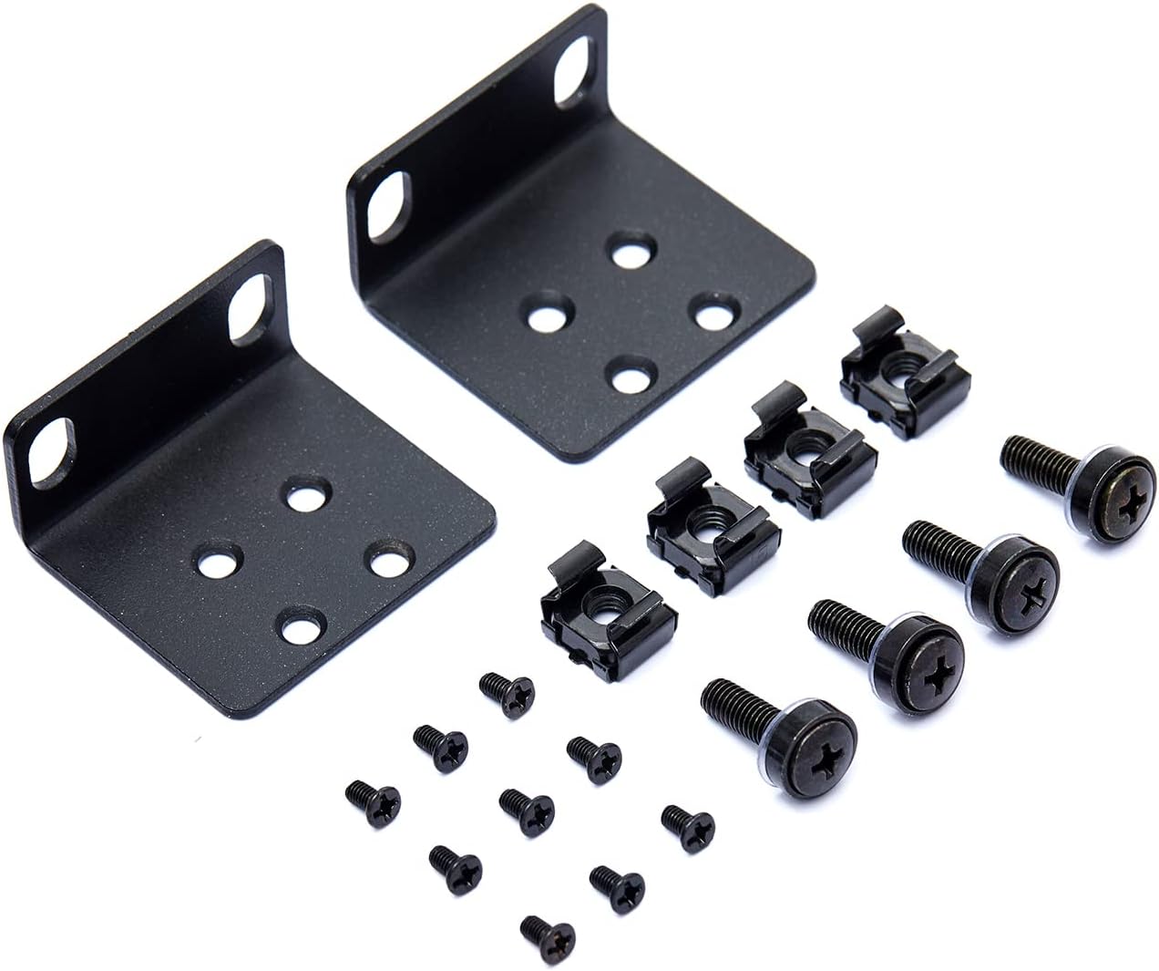 19" Rack Mount Kit for 17.3 inch Wide Switches, Compatible with Select Buffalo Tech, Dell, Cisco, D-Link, NETGEAR, Linksys and TRENDnet Products
