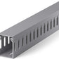 94.5in(6X L15.7in) Professional Server Rack Cable Management Raceway, H1.6in x W1.2in Cable Raceway Kit, Electrically Safe PVC Open Slot Wire Raceway for Under Desk/Computer/Network Cords, Grey