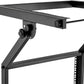 9U Professional DJ Stand Rack Mount DJ Mixer Stand Adjustable Stage Cart w/Wheel for Music Party Show Music Studios Performance Stages Concert Venues