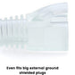 trueCABLE RJ45 Strain Relief Boots, 7.5mm Slip-On PVC Plug Cover, Transparent, 100 Pieces