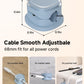 Magnetic Cable Clips, Adjustable Cord Holder Management, Adhesive Wire Keeper Organizer for Home Office Desk Phone PC Car Wall Desktop Nightstand Appliance (9-PCS Blue)