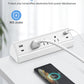 Jgstkcity Desk Clamp Power Strip,40W Total Fast Charging Station,2 PD 20W USB C Ports,Desk Edge Mount Surge Protector for Home, Office,3 Outlets,Fit 1.96" Tabletop Edge,ETL Listed,White