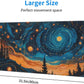 Gaming Mouse Pad, Large Non-Slip Rubber Base Mousepad, Keyboard Mouse Mat, Desk Pad with Stitched Edges, 31.5x11.8inch, Abstact Sky