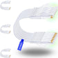 Rapink Patch Cables Cat6/ Cat6a 10ft (24 Pack) Slim, Cat6a Ethernet Patch Cable 10G Support, Snagless Cat 6 Patch Cable for Patch Panel to Switch, Flexiable Cat6 Ethernet Cable White (24PC6AW-10)