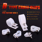 Hilitchi 135 Pcs 6 Sizes White Plastic Cable Clamp R Type Screw Mounting Cord Fastener Cable Clips Assortment Kit with Screws for Wire Management Cable Conduit (Clips from 6mm to 23mm)