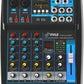 Pyle Professional Audio Mixer Sound Board Console System - Interface 4 Channel Digital USB Bluetooth MP3 Computer Input 48V Phantom Power Stereo DJ Studio Streaming FX 16-Bit DSP processor - PMXU43BT