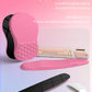 Hokafenle 2in1 Combination, Wave Keyboard Wrist Rest and Ergonomic Curvature Mouse Pad Wrist Support for Relieve Wrist Pain, Filled with Soft Cushion Memory Foam, Tough Guy Pink