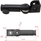 Tripod Mount Adapter and 3/8" 1/4" Bracket Block Cube 180 Swivel Rotation for Camera Video Monitor, Lens Motor, Microphone, Teradek Wireless System, Black