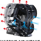 MegaPC Upgraded PC Case Heavy Duty Open-Frame Mid-Tower Micro-ATX/Mini-ITX Gaming, Tempered Glass Side Panel, Pre-Installed ARGB PWM Fan, with USB3.0, USB-C, 240mm Radiator Support (Upgrade-Black)