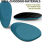 Hokafenle Ergonomic Mouse Pad Wrist Support, Terraced Slope Carpal Tunnel Wrist Pad for Mouse with Unibody Memory Foam, Wrist Rest Pain Relief Mousepad (Turquoise, 11.8x7.9 in)