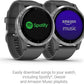 Garmin 010-02174-01 vivoactive 4, GPS Smartwatch, Features Music, Body Energy Monitoring, Animated Workouts, Pulse Ox Sensors and More, Silver with Gray Band