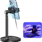 ULANZI SK-06 Cell Phone Stand with Phone Cooler, Desktop Phone Live Streaming Solution with Phone Cooling Fan, Height Adjustable Phone Cooler Stand Compatible with All Mobile Phones, iPhone & Android