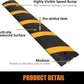 Heavy Duty Speed Bumps for Driveway, 2 Pack 6Ft Rubber Speed Bumps, 2 Channel Modular Traffic Speed Bump Hump Cable Protector Ramps for Asphalt Concrete Gravel Driveway Road with 6 Bolt Spikes