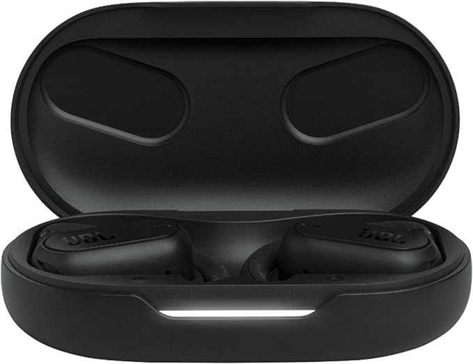 JBL SoundGear Sense - True Wireless Open-Ear Headphones, JBL OpenSound Technology, Splash and dust Resistant, 4 mics for Crisp, Clear Calls, Up to 24 Hours of Battery Life, Plus Speed Charge (Black)