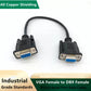 DB9 Female to VGA Female 15Pin Three-Row Signal Transmission Cable, VGA to DB9 Serial RS232 Data Cable for Mutual Transmission of Signals Between 9Pin Video Devices and Computers 2Meter