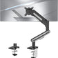 MOUNTUP Single Monitor Desk Mount for 4.4-26.5lbs, Heavy Duty Monitor Arm for 40 39 37 34 32 27inch, Full-Motion Monitors Stand, Height Adjustable Gas Spring Monitors Arm with C-Clamp＆Grommet Base