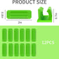 12 Pack Pen Holder for Desk, Silicone Pencil Holder with 12 Extra Adhesive Stickers, Adhesive Pen Holder & Marker Clip for Classroom Office Desk or Any Surface, Teacher Accessories Supplies (Green)