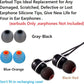 Earbuds Replacement Tips Silicone Earbud Tips Ear Bud Replacement Pieces Ear Gels Fit for Inner Hole from 3.8mm - 5.1mm Earphones 9 Pairs S/M/L