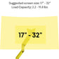 Pixio PS1S Wave Yellow Single Monitor Arm Stand Desk Mount - Fits up to 32 inches Monitors and up to 19.8lbs. VESA Compatibility and Integrated Cable Management