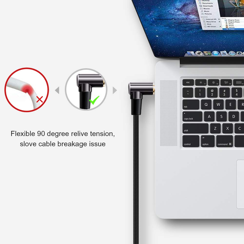 CableCreation 3.5mm Audio Cable 1.5FT/0.45M, 3.5mm Right Angle Male to Male Auxiliary Cable with Silver-Plating Copper Core for Car Stereos, iPhones, Tablets, PS4 Headset, Echo-Dot, 24K Gold Plated