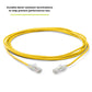 TRUECABLE Cat6 Component Rated Patch Cable, Unshielded (U/UTP), 10ft, Yellow, 28AWG Solid Copper, Snagless 10G High-Speed Ethernet Cable, PoE++ 4PPoE 100W, UL Listed, RoHS-3, 5 Pack
