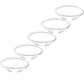 TRUECABLE Cat6 Component Rated Patch Cable, Unshielded (U/UTP), 5ft, White, 28AWG Solid Copper, Snagless 10G High-Speed Ethernet Cable, PoE++ 4PPoE 100W, UL Listed, RoHS-3, 5 Pack