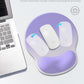 Ergonomic Mouse Pad Wrist Support, Comfortable Mouse Pad Wrist Rest, Relieve Wrist Pain Gel Mouse pad, Non-Slip Rubber Base Mousepad for Laptop, Computer(Gradient Dark Purple)