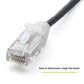 TRUECABLE Cat6 Component Rated Patch Cable, Unshielded (U/UTP), 3ft, Black, 28AWG Solid Copper, Snagless 10G High-Speed Ethernet Cable, PoE++ 4PPoE 100W, UL Listed, RoHS-3, 5 Pack
