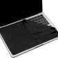 2 Pack Microfiber Liner Cleaning Cloth 13" with Screen Keyboard Imprint Protection, Laptop Keyboard Protector Compatible with MacBook Pro/AIR 13" and MacBook PRO 14"-Black