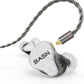 BASN Bmaster5 in Ear Monitors, 5 Drivers Drummer Headphones with Powerful Bass, Noise Isolation IEM Earbuds with Detachable MMCX Sliver-Plated OFC Cable for Musicians (Glacier White, MMCX)