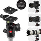 Manfrotto Befree Advanced AS, Camera Tripod, Lever Lock,Compatible with Arca-Swiss, Portable and Compact, Aluminum, Travel Tripod Kit, Ball Head, for DSLR, Mirrorless, Camera Accessories