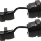 HJ Garden 10pcs Wire Cover Round Cable Wire Strain Relief Bush Grommet Round Strain Relief Bushing Electric Cable Protection Cord Buckle, Black