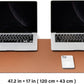 Large Cork Desk Mat - 47.2"x 17" Desk Pad for Office and Home - Ideal for Large Mouse Pad and Desk Mats on Top of Desks(Brown)