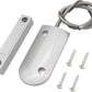 Magnetic Reed Switch Wired Surface Mount Normally Closed NC Contact Sensor Alarm Magnetic Door Switch with 2 Wires, Zinc Alloy Sliver, OC-60