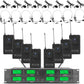 WENWEN Wireless Microphone System UHF 8 Channel 8 Lavalier Bodypacks 8 Lapel Mic 8 Headsets for Karaoke System Church Speaking Conference Wedding Party 3 Year Warranty