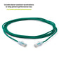 TRUECABLE Cat6 Component Rated Patch Cable, Unshielded (U/UTP), 10ft, Green, 28AWG Solid Copper, Snagless 10G High-Speed Ethernet Cable, PoE++ 4PPoE 100W, UL Listed, RoHS-3, 5 Pack