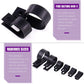 Swpeet 135 Pack 6 Sizes Black Nylon Plastic R-Type Cable Clips Clamp Assortment Kit, 1/4" 5/16" 3/8" 1/2" 3/4" 1" Nylon Screw Mounting Cord Fastener Clips with 135 Pack Screws for Wire Management