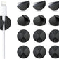 12 Pack Cable Clips, Znben Cord Organizer Holder Adhesive Cable Management Charger Wire Holder Clips for Desk, Home, Office, Car, Cubicle, Nightstand Black