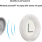 Replacement Ear Pads for Bose QuietComfort 45 (QC45) Headphones, Ear Pads Cushions with QCSE (QC SE)/New QC Wireless High-Density Noise Isolation Foam, Made Soft Protein Rubber Leather