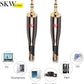 SKW Audiophiles High Gauge AUX Cable 3.5mm Male to Male Jack Cable with Diameter 6.8mm Stereo Audio Cable 6.5ft(2m)