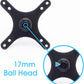 Kado Portable Monitor Stand Adapter Bracket Plate Tripod Black, Wall Mount Arm Mount 17mm Ball Head to 100x100mm 75x75mm Universal, Tripod Camera Stand for Desktop Monitor Portrait/Landscape Mode