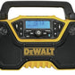 DEWALT 12V/20V MAX Portable Bluetooth Radio, Cordless, 100 ft Range, 3.5” Subwoofers, Jobsite (DCR028B)