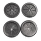 2 Inch Rubber Grommets for Wiring, 2 Inch Drill Hole, 1-11/16 Inch ID, Firewall Grommets Automotive Cable Cords Hoses Protection, Double-Sided Rubber Plugs for Round Holes, 4 Pcs, 43x50 mm