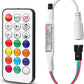 RGBZONE DC 5-24V Mini 21 Key IR Infrared Wireless RGB Remote Controller for WS2811 WS2812B LED Dream Color Strip Lights