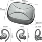 Wireless Earbuds, Bluetooth 5.4 Headphones Sport, Over Ear Buds with ENC Noise Cancelling Mic, 48H, Wireless Earphone with Earhooks, Stereo Deep Bass, IP7 Waterproof Ear Bud for Workout Running, Grey