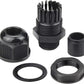 XHF 50 Pcs 3/8" IP68 Strain Relief Nylon Cord Grip Waterproof NPT Cable Glands Adjustable UL Listed and RoHS Compliant(Black)