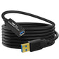 16.4FT USB 3.0 Extension Cable,USB Extension Cord A-Male to A-Female,Compatible with Oculus Quest 3 VR,Headset,Hard Drive,Printer,Keyboard, Mouse,PS4 and More