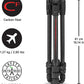 Manfrotto Befree Advanced AS, Camera Travel Tripod Kit, Twist Lock, Compatible with Arca-Swiss, Portable and Compact, Ball Head, Carbon Tripod for DSLR, Mirrorless, Camera Accessories