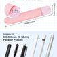 eZAKKA Silicone Pencil Holder For Most Pens,Pencils, 7.8 inch Self-Adhesive Stick To Notebooks,Diary, Desks,Tablet, Pink, 1 Pack